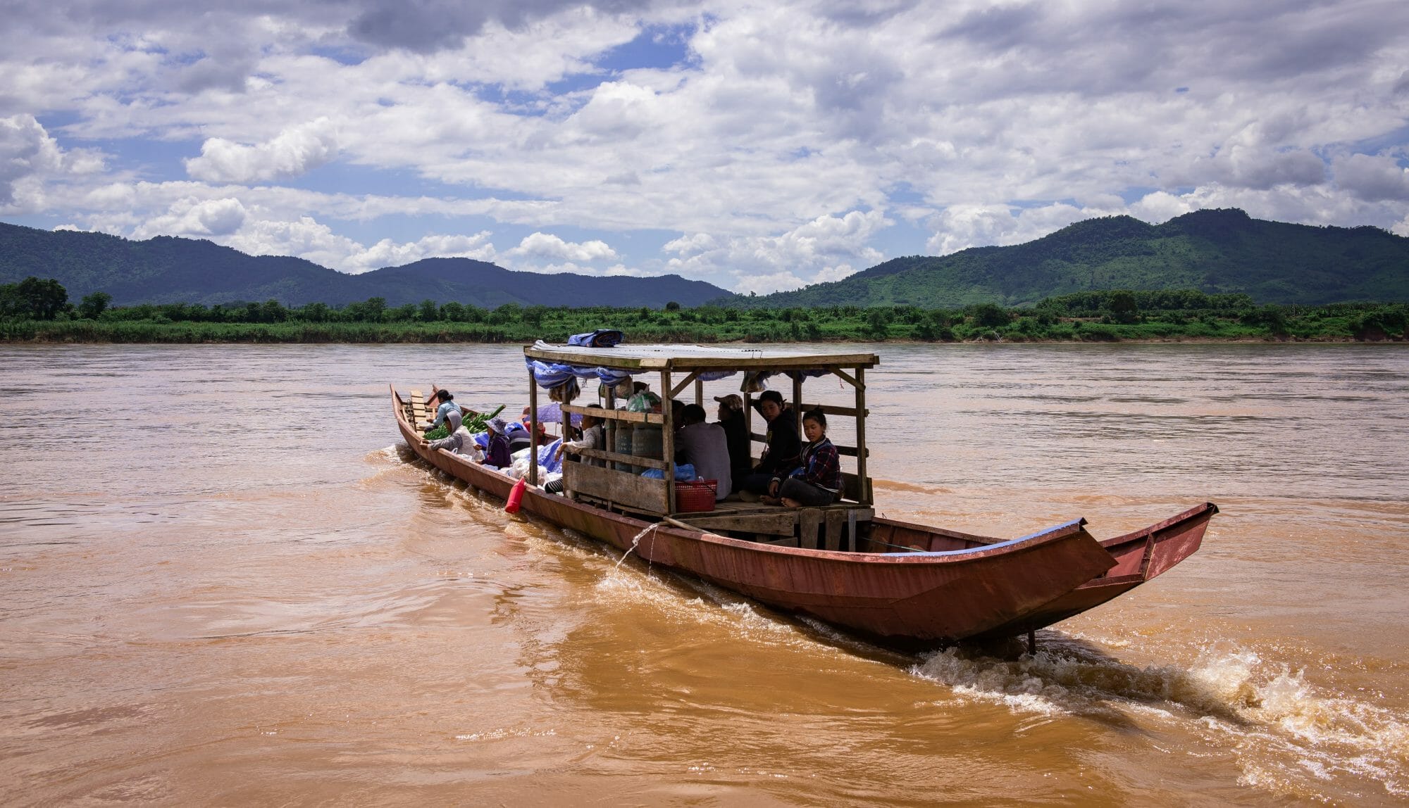 Mekong River Cruise in Pak Beng, Laos